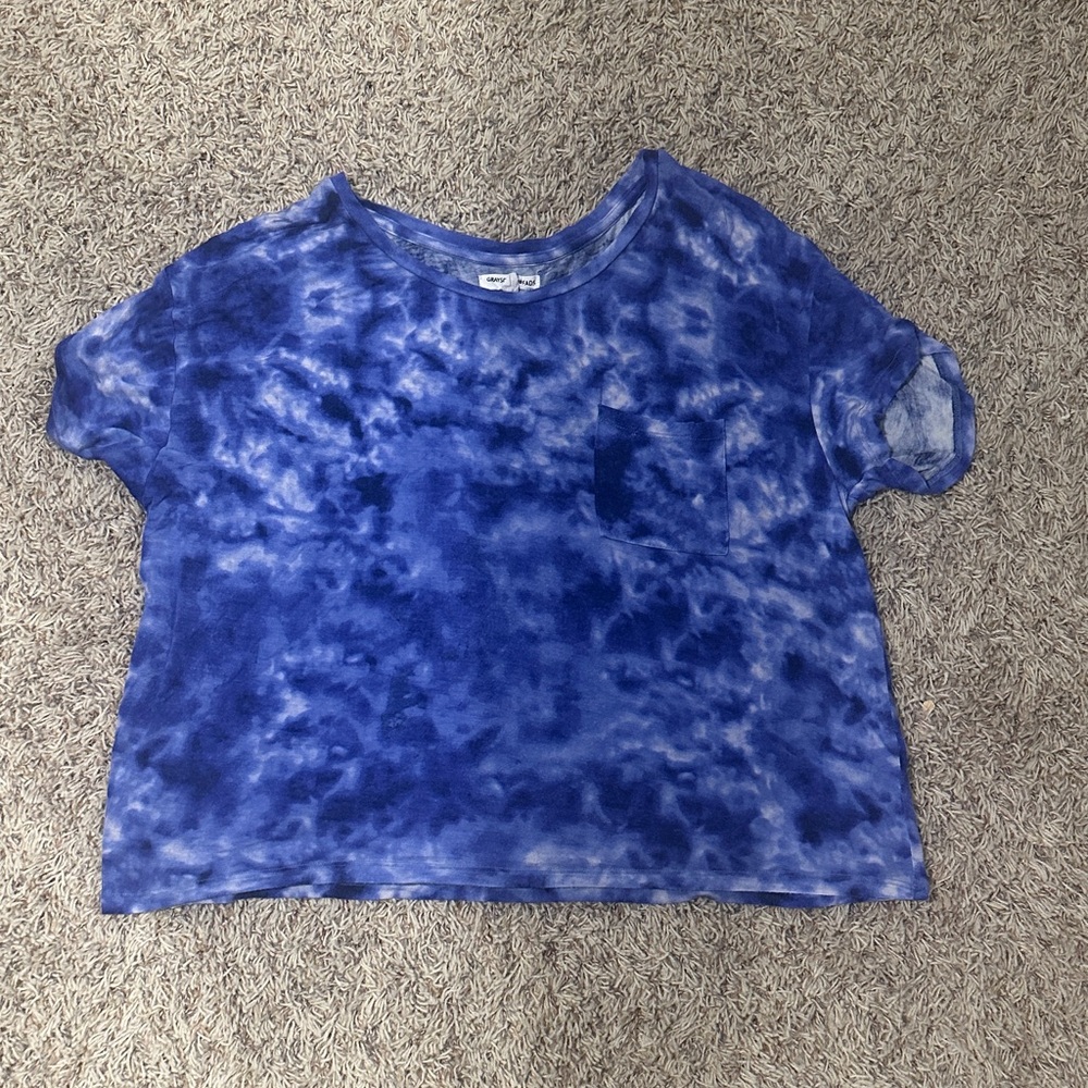 Grayson Threads Blue Juniors Tie-Dye Tee
